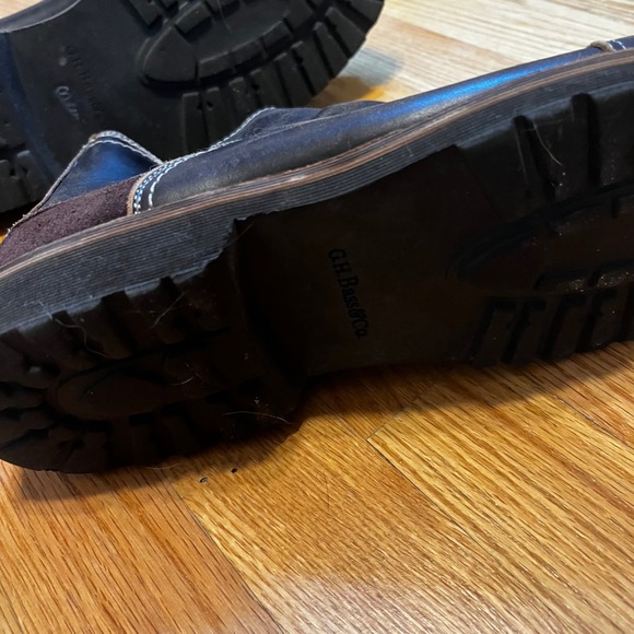 G.H. Bass Co Mens Dark Brown Leather Suede Chelsea Boots Ankle Size 9.5 - Picture 12 of 15